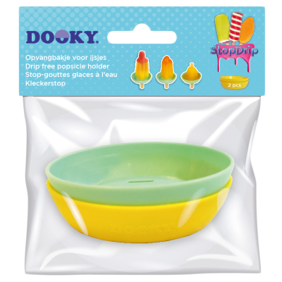 Dooky Stop Drip Geel-Mint 2 stuks