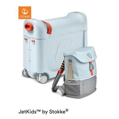 JetKids™ by Stokke® Travel Bundle: BedBox™ + Crew BackPack™ Blue