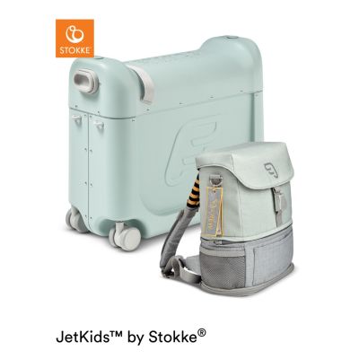 JetKids™ by Stokke® Travel Bundle: BedBox™ + Crew BackPack™ Green
