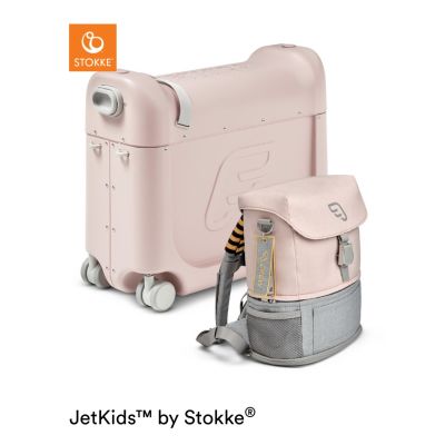 JetKids™ by Stokke® Travel Bundle: BedBox™ + Crew BackPack™ Pink