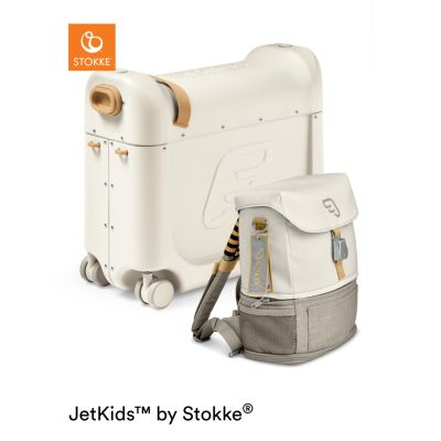 JetKids™ by Stokke® Travel Bundle: BedBox™ + Crew BackPack™ White