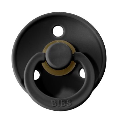 Bibs Fopspeen Round 0-6mnd Black