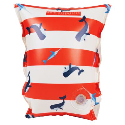 Swim Essentials Exclusive Zwembandjes Red White Whale (2-6 jaar)