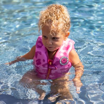 Swim Essentials Exclusive Zwemvest Pink Leopard (4-6 jaar)