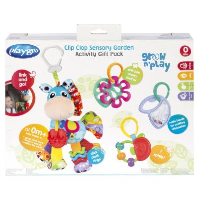 Playgro Clip Clop Sensory Garden Activity Gift Pack