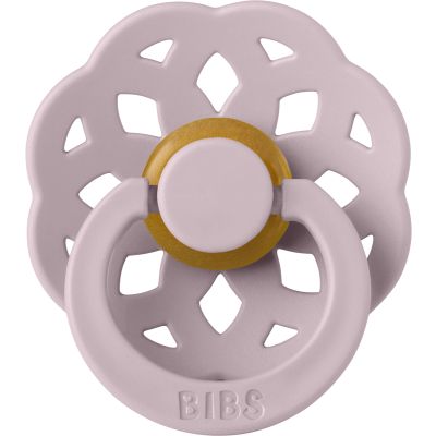 Bibs Fopspeen Boheme Round 0-6mnd Blossom/Dusky Lilac (2 stuks)