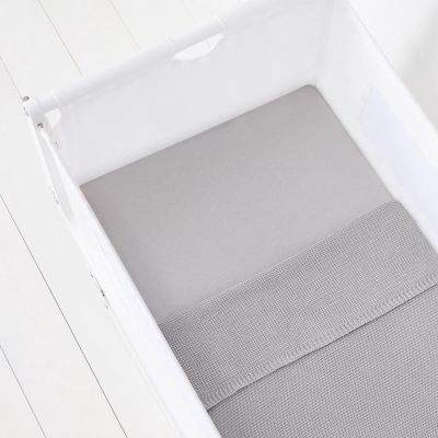 Snuz Crib Fitted Sheets Grey 2-Pack