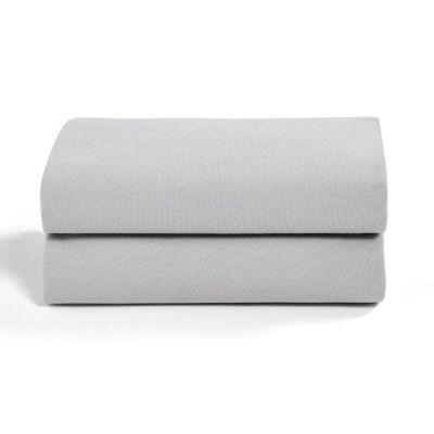 Snuz Crib Fitted Sheets Grey 2-Pack