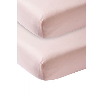 Meyco Juniorhoeslaken Jersey Soft Pink 70x140/150cm 2-Pack