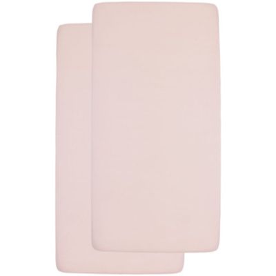 Meyco Juniorhoeslaken Jersey Soft Pink 70x140/150cm 2-Pack