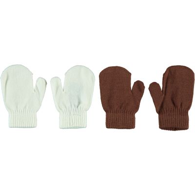 Sarlini Wanten Knit Multi Offwhite 2-Pack One size
