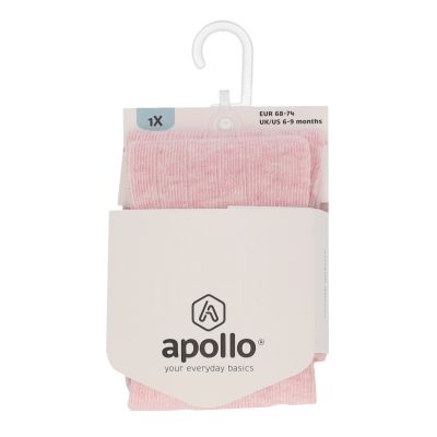 Apollo Maillot Rib Pink Melange maat 80/86