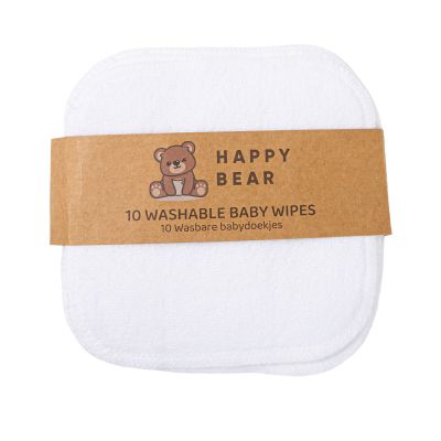 HappyBear Wasbare Babydoekjes 15 x 15cm 10 stuks