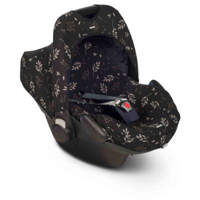 Dooky Seat Cover 0+ Romantic Leaves Black