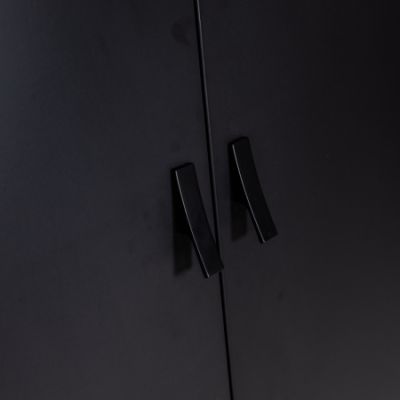 Interbaby Hanglegkast 2-Deurs Strips Zwart