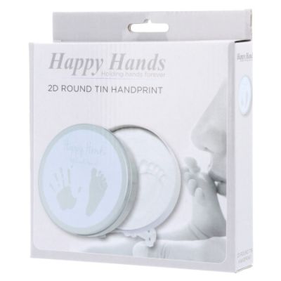 Happy Hands 2D Round Shape Tin