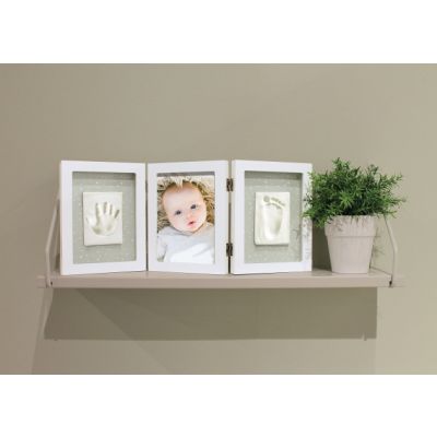 Happy Hands Baby Print Triple Frame Kit White