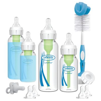 Dr. Brown&#039;s Giftset Standaard Hals Glas Anti-Colic Options+