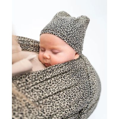 ByKay Stretchy Wrap Deluxe Incl. Muts Leopard Sand Size M
