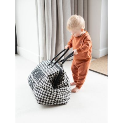 Childhome Mommy Bag Pied De Poule Zwart