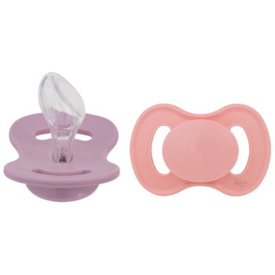 Lullaby Fopspeen Dental Silicone Size 2 Pink Coral & Lavender Breeze 2-Pack