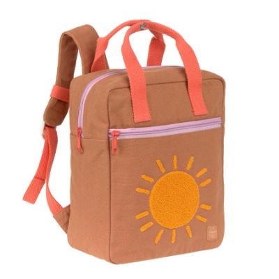 Lässig Little One &amp; Me Square Backpack Small GOTS Caramel