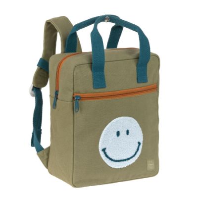Lässig Little One &amp; Me Square Backpack Small GOTS Olive