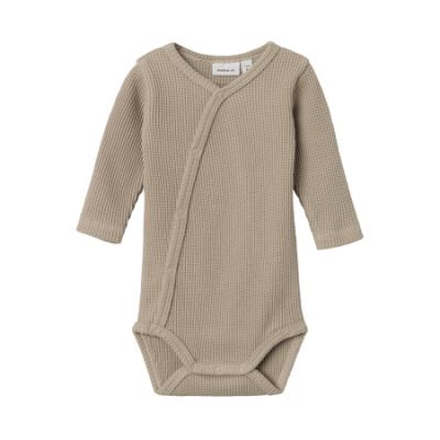 Name It Romper Overslag Waffe Pure Cashmere