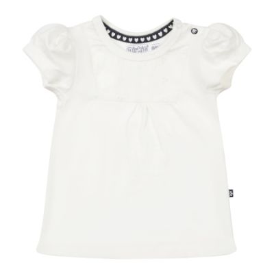 Dirkje T-Shirt Korte Mouw Embroidery White 62