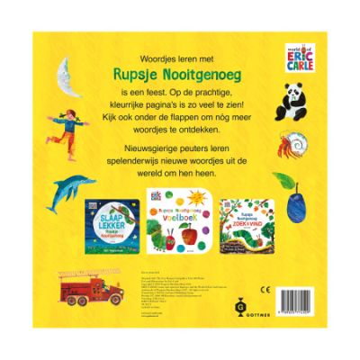 Gottmer Rupsje Nooitgenoeg - 100 eerste woordjes (flapjesboek)
