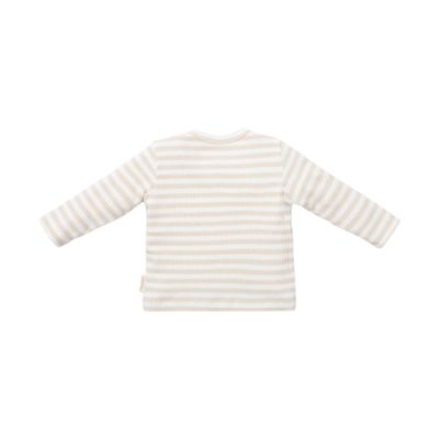 Little Dutch T-Shirt Lange Mouw Stripe Sand/White 68