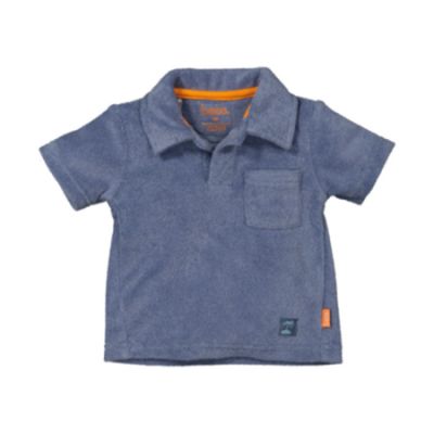 BESS Polo Korte Mouw Towelling Country Blue 56