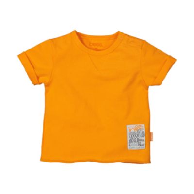 BESS Shirt Korte Mouw Slub Orange Paradise 62