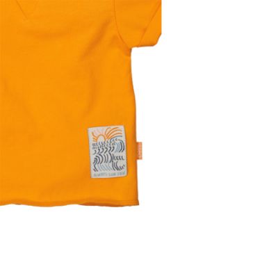 BESS Shirt Korte Mouw Slub Orange Paradise 56