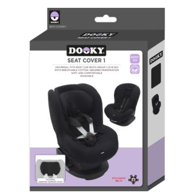 Dooky Seat Cover 1+ Black Uni
