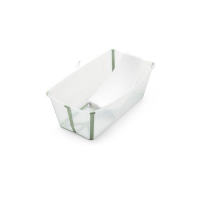 Stokke® Flexi Bath® Bundle Transparent Green (Inclusief Newborn Support)