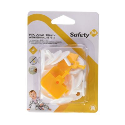 Safety 1st Stopcontactbeveiliger Met Gele Sleutel (12 stuks)