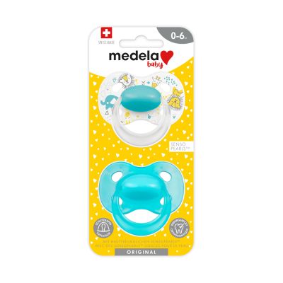 Medela Baby Fopspeen Original Turquoise Blue 0-6mnd 2-Pack