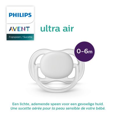 Philips Avent Fopspeen Ultra Air Appel 0-6mnd (2 stuks) SCF080/17