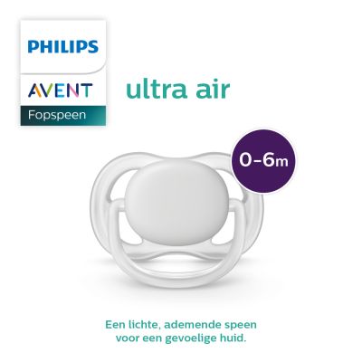 Philips Avent Fopspeen Ultra Air Neutraal 0-6mnd (2 stuks) SCF085/15