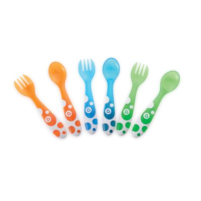 Munchkin Multi-Coloured Fork &amp; Spoons 12mnd+ (6 Stuks)