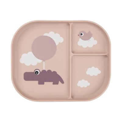 Done By Deer Foodie Compartment Plate Happy Clouds Powder