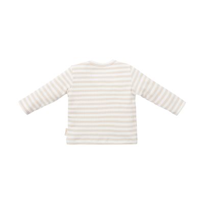 Little Dutch T-Shirt Lange Mouw Stripe Sand/White 50