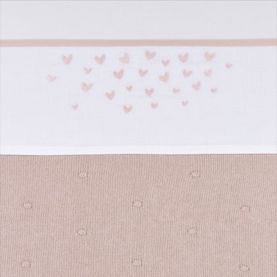 Meyco Ledikantlaken Hearts Soft pink 100 x 150 cm

