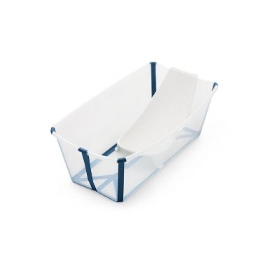 Stokke® Flexi Bath® Bundle Transparent Blue (Inclusief Newborn Support)