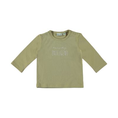 Babylook T-Shirt Meneertje Ondeugend Pale Olive Green

 50