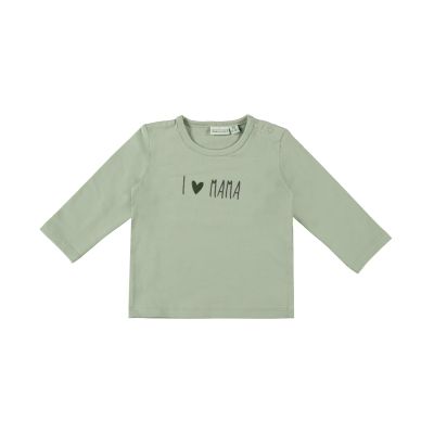 Babylook T-Shirt I Love Mama Desert Sage 50