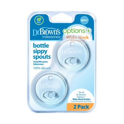 Dr. Brown's Flesspeen Brede Hals Options+ Sippy 2-Pack