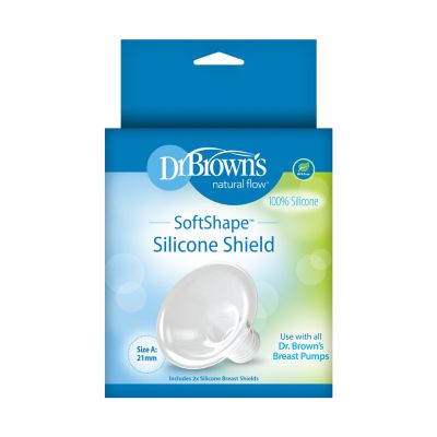 Dr. Brown's Borstschild Siliconen Softshape Maat A 2-Pack