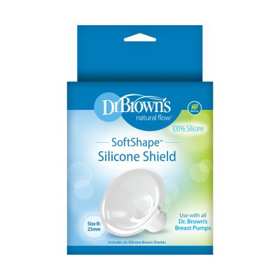Dr. Brown's Borstschild Siliconen Softshape Maat B 2-Pack